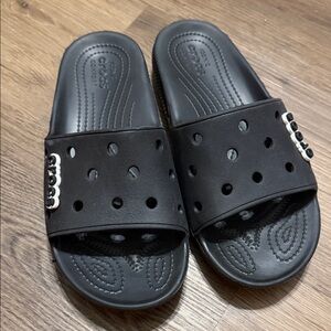 Crocs  Black Slides